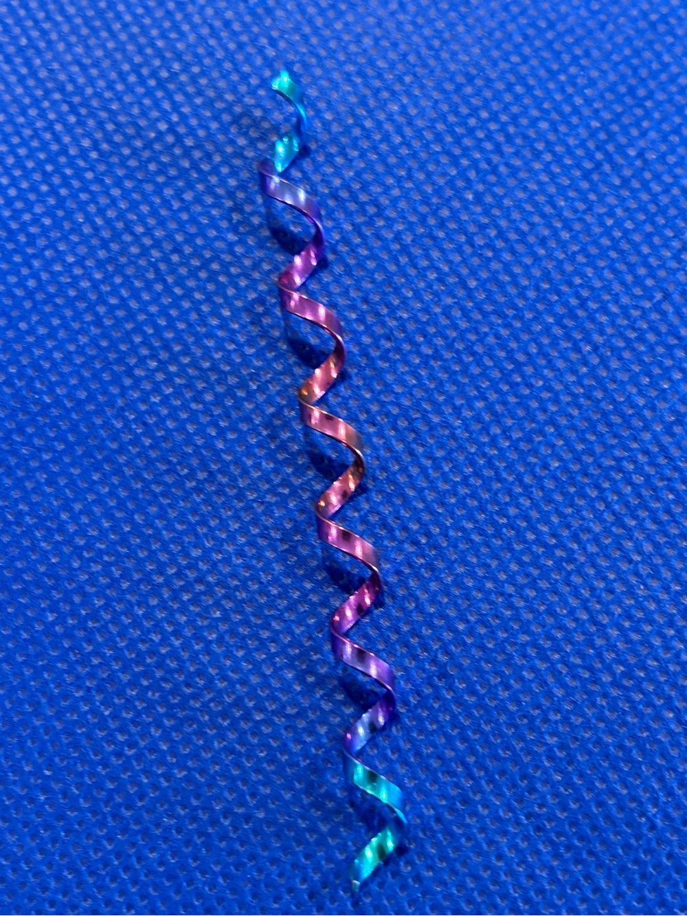 Iridescent Rainbow Spiral Hair noodle